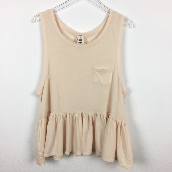 Free People Tops - Free People Distressed Babydoll Top